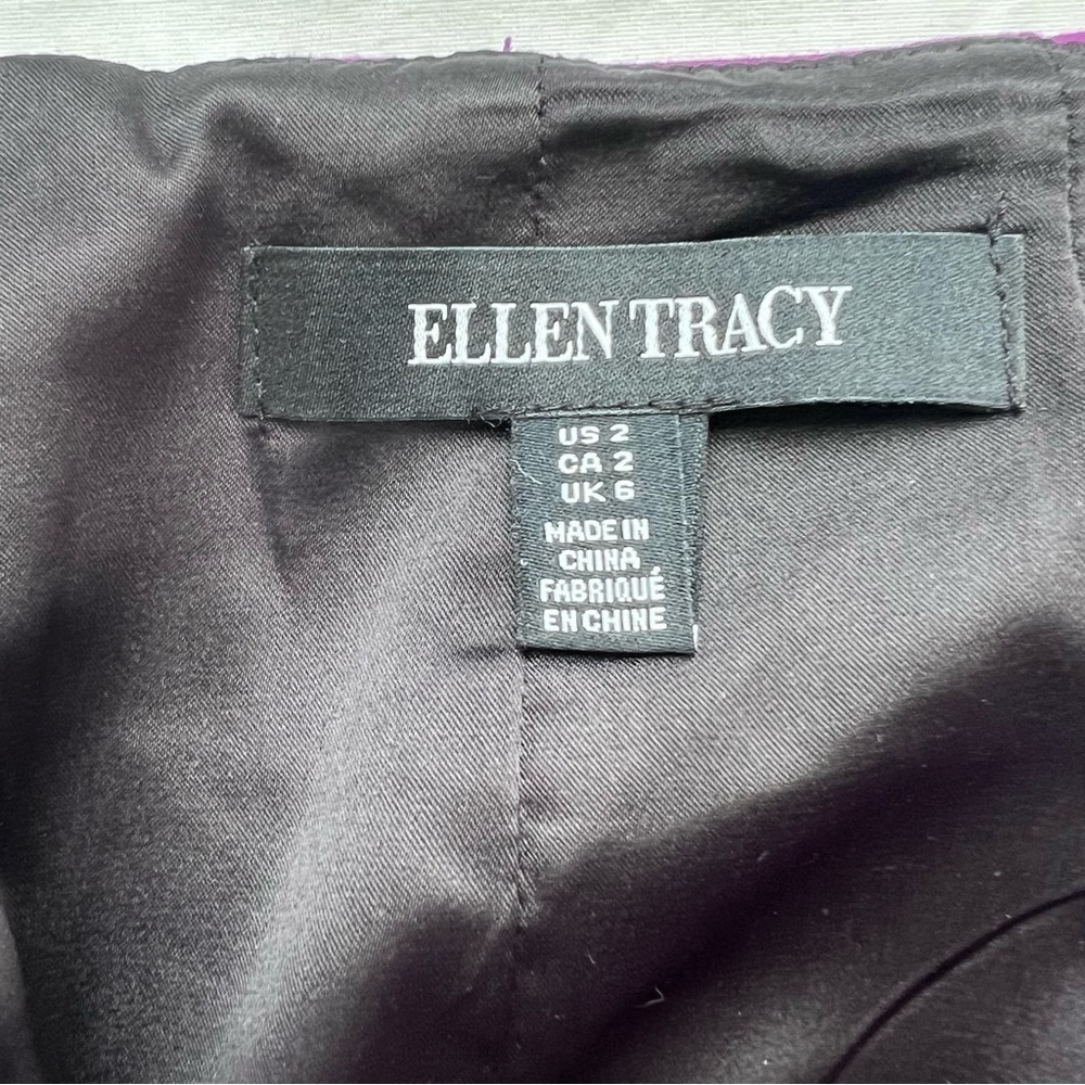 Ellen Tracy fuschia pencil straight skirt size 2 - Picture 5 of 9